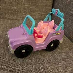 Barbie Little People Car Dune Buggy Purple and Pink Toy